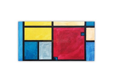 Akrilik / Soyut, An ve Ötesi (20x40cm - 2019) - 19901